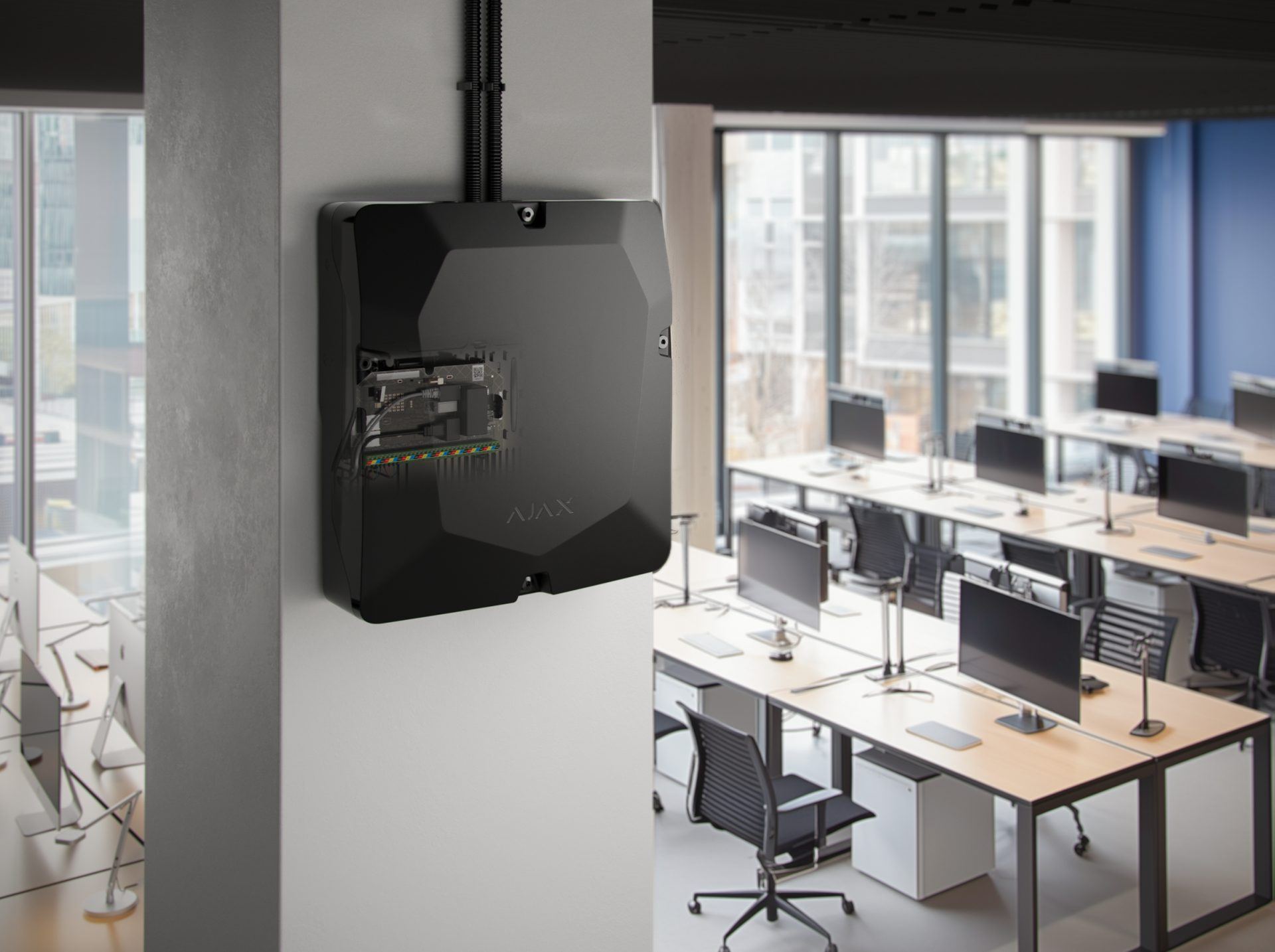 Ajax hub and detectors in an office