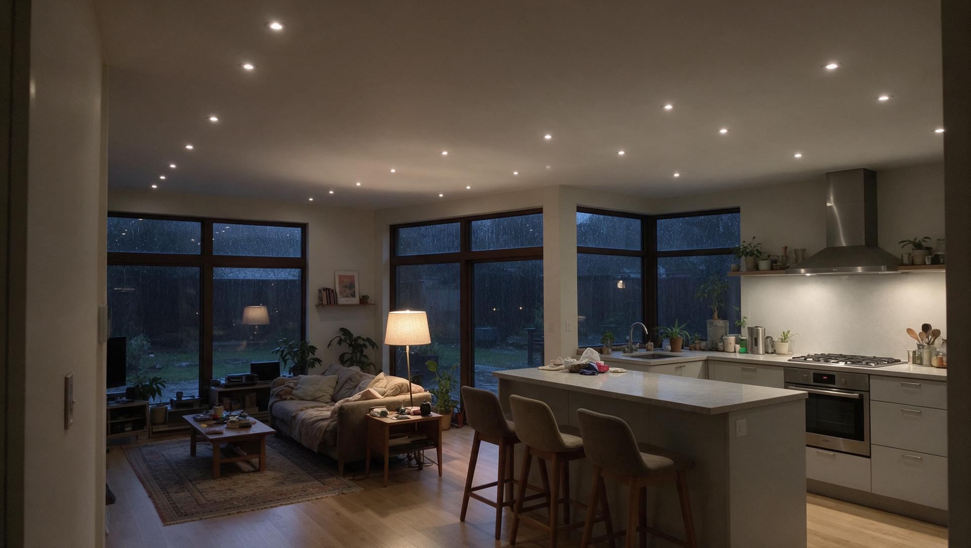 Whole-home PoE lighting: one Cat6 cable to every light.
