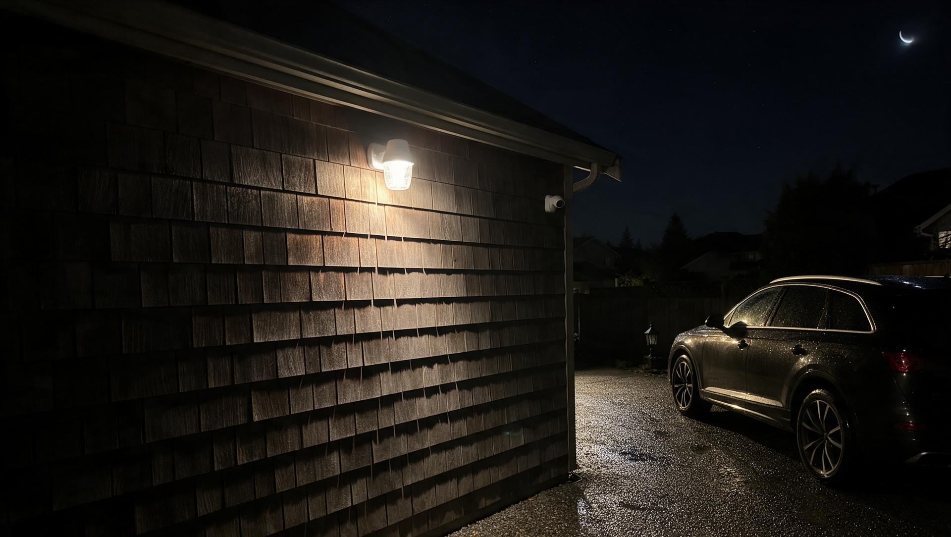 PoE security lighting: lights that respond to Ajax alarms and camera events