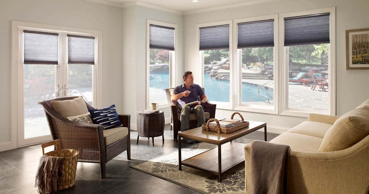 Man sitting in living area